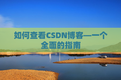 如何查看CSDN博客—一个全面的指南